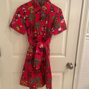 Kate Spade Red Floral Mini Dress